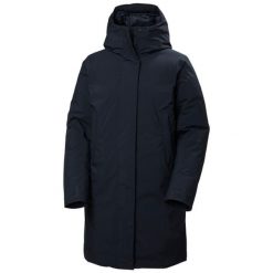 Parka dla kobiet Helly Hansen Pro HT. Niebieskie płaszcze Helly Hansen, na zimę, bez wzorów, bez kaptura. W wyprzedaży za 1,389.35 zł.