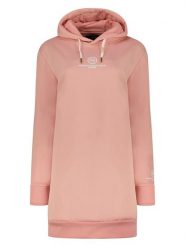 Maison Montaigne Sukienka dresowa "Gilongmai" w kolorze szaroróżowym rozmiar: L. Różowe sukienki Maison Montaigne, l, bez wzorów, z dresówki, bez kołnierzyka, bez ramiączek, mini. Za 86.99 zł.