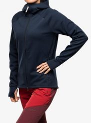 Bluza polarowa damska Houdini Mono Air Houdi. Czarne bluzy z kapturem Houdini, l, bez wzorów, z materiału, bez kaptura, trekkingowe. Za 593.99 zł.