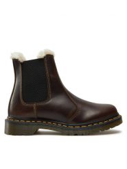 Dr. Martens Botki 2976 Leonore 32016777 Brązowy. Brązowe botki Dr Martens, bez wzorów, ze skóry, bez obcasa, na płaskiej podeszwie, bez zapięcia. Za 559.99 zł.