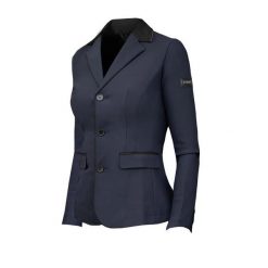 Damska kurtka konkursowa Equestrian Stockholm Classic. Niebieskie kurtki EQUESTRIAN STOCKHOLM, m, bez wzorów, z materiału, eleganckie, bez kaptura. Za 1,447.90 zł.
