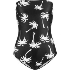 Spodnie i strój kąpielowy 2 w 1 bonprix czarny z nadrukiem. Bikini marki bonprix. Za 49.99 zł.