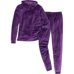 Piżama z weluru nicki bonprix ciemny lila. Piżamy marki bonprix. Za 124.99 zł.