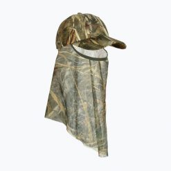 Czapka z daszkiem z moskitierą Pinewood Furudal Camou Net Cap. Brązowe czapki z daszkiem PINEWOOD, bez wzorów, sportowe. Za 109.99 zł.