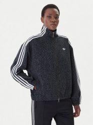 Adidas Kurtka jeansowa Firebird Aop KD8809 Szary Oversize. Szare kurtki adidas, l, bez wzorów, z bawełny, bez kaptura. Za 599.99 zł.