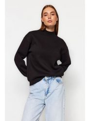 Trendyol Bluza w kolorze bordowym rozmiar: L. Czerwone bluzy Trendyol, l, bez wzorów, bez ramiączek, bez kaptura. Za 52.99 zł.