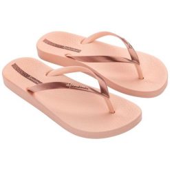 Japonki Ipanema Anat Connect Ii 83648 BE964 różowe. Czerwone japonki bez wzorów, z materiału. Za 134.03 zł.