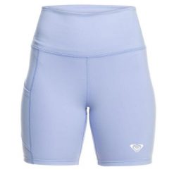 Spodenki turystyczne damskie Roxy Heart Into It. Fioletowe szorty sportowe Roxy, bez wzorów, z elastanu, trekkingowe. Za 128.70 zł.