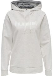 Damska bluza z kapturem Hummel Hmlgo Logo. Szare bluzy Hummel, xs, bez wzorów, z bawełny, eleganckie, bez ramiączek, z kapturem. Za 181.95 zł.
