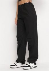 Czarne Szerokie Spodnie ze Stoperami Dalfo. Czarne jeansy Born2be, l, bez wzorów, z jeansu. Za 219.99 zł.