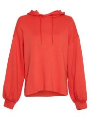 MOSS COPENHAGEN Bluza "Janelle Lima" w kolorze czerwonym rozmiar: M/L. Czerwone bluzy Moss Copenhagen, l, bez wzorów, z wiskozy, bez ramiączek, z kapturem. Za 136.45 zł.