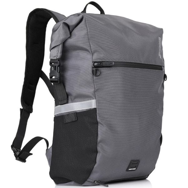 Sakwa rowerowa boczna na bagażnik plecak 2w1 Rhinowalk X20601. Szare plecaki RHINOWALK, bez wzorów, bez dodatków. Za 279.00 zł.