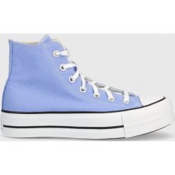 Converse trampki Chuck Taylor All Star Lift Canvas damskie. Niebieskie trampki Converse, bez wzorów, z gumy, retro, bez zapięcia. W wyprzedaży za 359.99 zł.