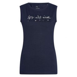 Damski tank top Imperial Riding Smiley Stars. Niebieskie topy IMPERIAL RIDING, bez wzorów, eleganckie, bez kołnierzyka, bez ramiączek. Za 140.50 zł.