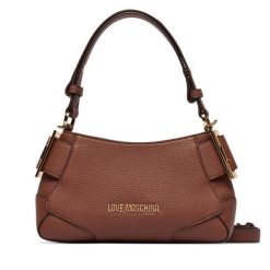 Torebka LOVE MOSCHINO. Brązowe torebki klasyczne Love Moschino, bez wzorów, klasyczne, bez dodatków. Za 949.99 zł.