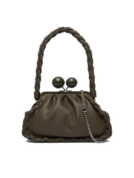 Weekend Max Mara Torebka 2615511144650 Khaki. Brązowe listonoszki Weekend Max Mara, bez wzorów, ze skóry, bez dodatków. Za 1,949.00 zł.