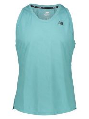 New Balance Top "Speed" w kolorze turkusowym do biegania rozmiar: S. Niebieskie topy sportowe New Balance, s, bez wzorów, z materiału, do biegania. Za 110.04 zł.