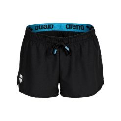 Spodenki damskie Arena Team Short Solid. Czarne szorty sportowe Arena, bez wzorów, z materiału, do biegania. Za 180.00 zł.