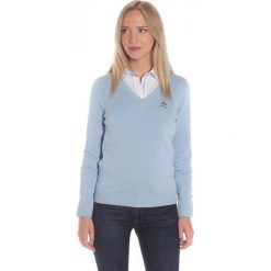 Polo Club C.H.A sweter damski S jasnoniebieski. Niebieskie swetry Polo Club C.H..A, s, bez wzorów, bez ramiączek. W wyprzedaży za 191.00 zł.