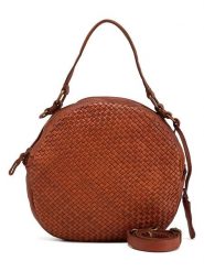 Melina C Skórzana torebka "Belfiore" w kolorze jasnobrązowym - 25 x 23 x 6 cm rozmiar: onesize. Brązowe torebki klasyczne Melina C, bez wzorów, z materiału, przez ramię, bez dodatków. Za 404.99 zł.