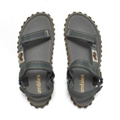 Sandały GUMBIES TRACKER SANDALS UNISEX. Szare sandały Gumbies, bez wzorów, bez obcasa, bez zapięcia. Za 119.99 zł.