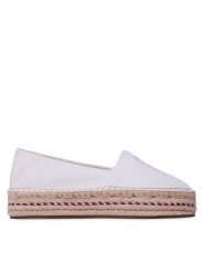 Tommy Hilfiger Espadryle Embroidered Flatform FW0FW07014 Écru. Espadryle Tommy Hilfiger, bez wzorów, z materiału, bez obcasa. Za 239.99 zł.