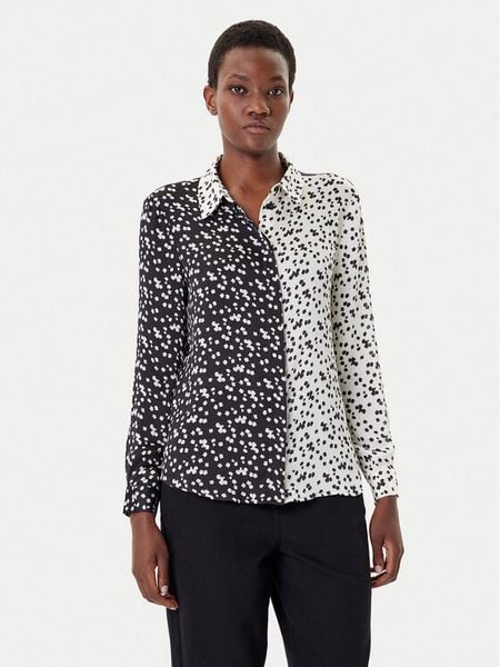 French Connection Koszula 72ZCR Czarny Regular Fit. Czarne koszule French Connection, bez wzorów, z syntetyku, bez kołnierzyka, bez ramiączek. Za 239.99 zł.