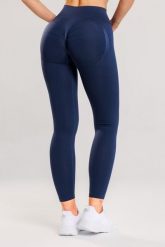 Legginsy bezszwowe damskie sportowe PUSH UP Nevada. Czerwone legginsy Make Us Strong, m, bez wzorów, z dzianiny, z podwyższonym stanem, do biegania. Za 159.99 zł.