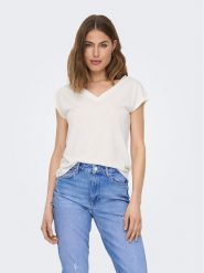 ONLY T-Shirt Free 15287041 Biały Regular Fit. Białe t-shirty ONLY, xl, bez wzorów, z syntetyku, bez kołnierzyka, bez ramiączek. Za 79.99 zł.