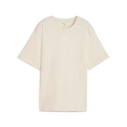 Koszulka damska Puma ESS Relaxed Tee. Białe t-shirty sportowe Puma, m, bez wzorów, z bawełny, bez ramiączek. Za 77.99 zł.