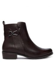 Caprice Botki 9-25403-45 Brązowy. Brązowe botki Caprice, bez wzorów, ze skóry, bez obcasa, na płaskiej podeszwie, bez zapięcia. Za 489.99 zł.