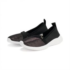 Puma Buty Adelina Shine 38639001. Czarne buty treningowe Puma, bez wzorów, z neoprenu, bez zapięcia. Za 152.99 zł.