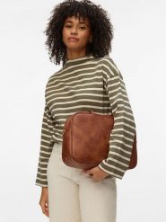 Vero Moda Sweter w kolorze szarobrązowo-beżowym rozmiar: L. Brązowe swetry Vero Moda, l, bez wzorów, z bawełny, bez ramiączek. Za 114.44 zł.