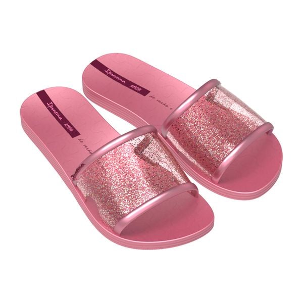 Klapki damskie Ipanema Renova. Czerwone klapki Ipanema, bez wzorów, bez obcasa, bez zapięcia. Za 49.99 zł.