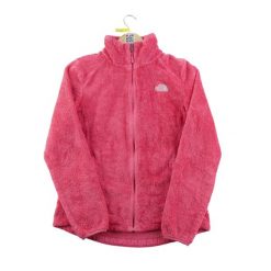 Second life - Kurtka polarowa damska Osito z kołnierzem stojącym - Stan dobry. Czerwone kurtki The North Face, m, bez wzorów, z materiału, sportowe, bez kaptura. Za 164.76 zł.