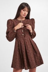Sukienka ażurowa CUSTOMMADE. Sukienki Custommade, s, w ażurowe wzory, bez kołnierzyka, bez ramiączek. W wyprzedaży za 840.95 zł.