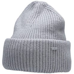Damska czapka beanie 4F jasny niebieski melanż H4Z22. Niebieskie czapki zimowe 4f, bez wzorów, z poliamidu, sportowe. Za 47.99 zł.