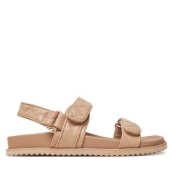 Sandały Call It Spring. Brązowe sandały Call it Spring, bez wzorów, bez obcasa, na płaskiej podeszwie, bez zapięcia. Za 229.99 zł.