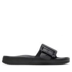 Klapki Big Star Shoes. Czarne klapki BIG STAR SHOES, bez wzorów, retro, bez obcasa, bez zapięcia. Za 59.99 zł.