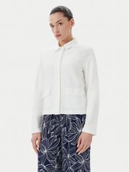 Olsen Koszula 11201648 Biały Regular Fit. Białe koszule Olsen, bez wzorów, z bawełny, bez kołnierzyka, bez ramiączek. Za 409.99 zł.