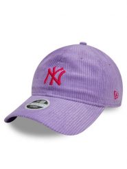 New Era Czapka z daszkiem New York Yankees Cord 9Twenty 60595365 Fioletowy. Fioletowe czapki z daszkiem New Era, bez wzorów, z bawełny. Za 99.99 zł.