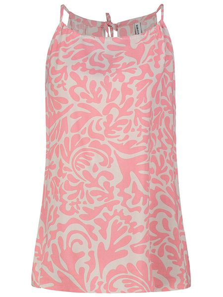 Sublevel Top w kolorze jasnoróżowo-białym rozmiar: XL. Białe topy Sublevel, s, bez wzorów, z wiskozy, klasyczne, bez kołnierzyka, bez ramiączek. Za 68.95 zł.