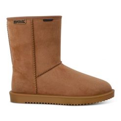 Buty wodoodporne damskie Risely. Brązowe buty trekkingowe Regatta, bez wzorów, z poliesteru, bez zapięcia, trekkingowe. Za 169.99 zł.
