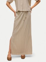 Vero Moda Spódnica maxi Mymilo 10321622 Beżowy Regular Fit. Brązowe spódnice Vero Moda, l, bez wzorów, ze lnu, maxi. Za 129.99 zł.