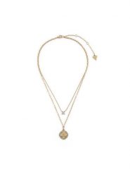 Guess Naszyjnik JUBN05 507JW Złoty. Żółte naszyjniki Guess, z tworzywa sztucznego, metalowe. Za 339.99 zł.