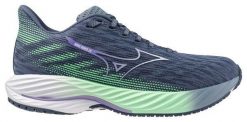 Buty do biegania damskie Mizuno Wave Rider 28. Białe buty do biegania Mizuno, bez wzorów, z materiału, bez zapięcia, do biegania, mizuno wave. Za 678.20 zł.