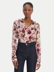 Guess Koszula W6RH73 WDW82 Beżowy Regular Fit. Brązowe koszule Guess, m, z aplikacjami, z syntetyku, bez kołnierzyka, bez ramiączek. Za 349.99 zł.