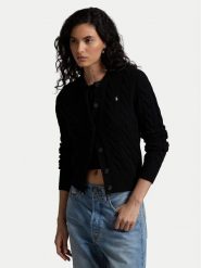 Polo Ralph Lauren Kardigan 211910443011 Czarny Regular Fit. Czarne swetry Polo Ralph Lauren, xs, bez wzorów, z wełny, bez ramiączek. Za 639.99 zł.