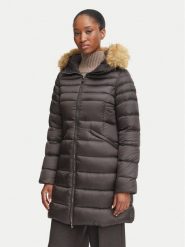 Hetregó Kurtka puchowa Salen 8R603KM 26WD02 Brązowy Slim Fit. Brązowe kurtki HETREGO, bez wzorów, z puchu, bez kaptura. Za 2,409.00 zł.
