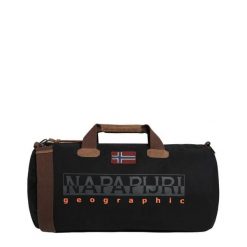 Torba sportowa Napapijri Bering 3. Czarne torby podróżne Napapijri, bez wzorów, z bawełny, na ramię. Za 519.00 zł.